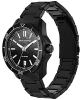 A|X Armani Exchange Men's Quartz Three Hand Date Black Stainless Steel Watch 44mm