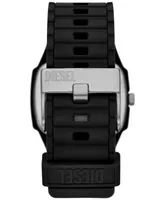 Diesel Men's Cliffhanger 2.0 Quartz Three Hand Black Silicone Watch 45mm Set