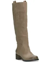 Lucky Brand Women's Hybiscus Knee-High Wide-Calf Riding Boots