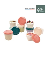 Babymoov Babybowls Biosourced Food Containers Set of 16 8 x 6 oz + 8 x 8.45 oz