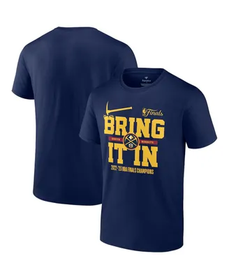 Men's Fanatics Navy Denver Nuggets 2023 Nba Finals Champions Half Court Hometown Originals Big and Tall T-shirt