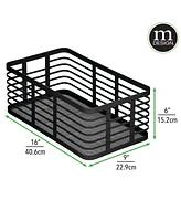 mDesign Metal Wire Organizer Basket for Kitchen/Pantry, Pack