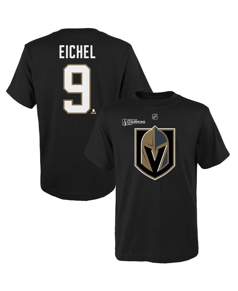 Outerstuff Big Boys Jack Eichel Black Vegas Golden Knights 2023 Stanley Cup  Champions Name and Number T-shirt