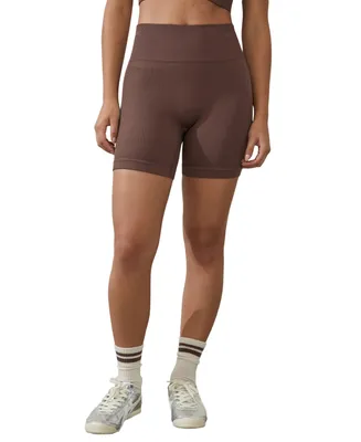 Cotton On Women's Seamless Rib Bike Shorts