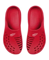 Big Boys and Girls Foco Red Detroit Wings Sunny Day Clogs