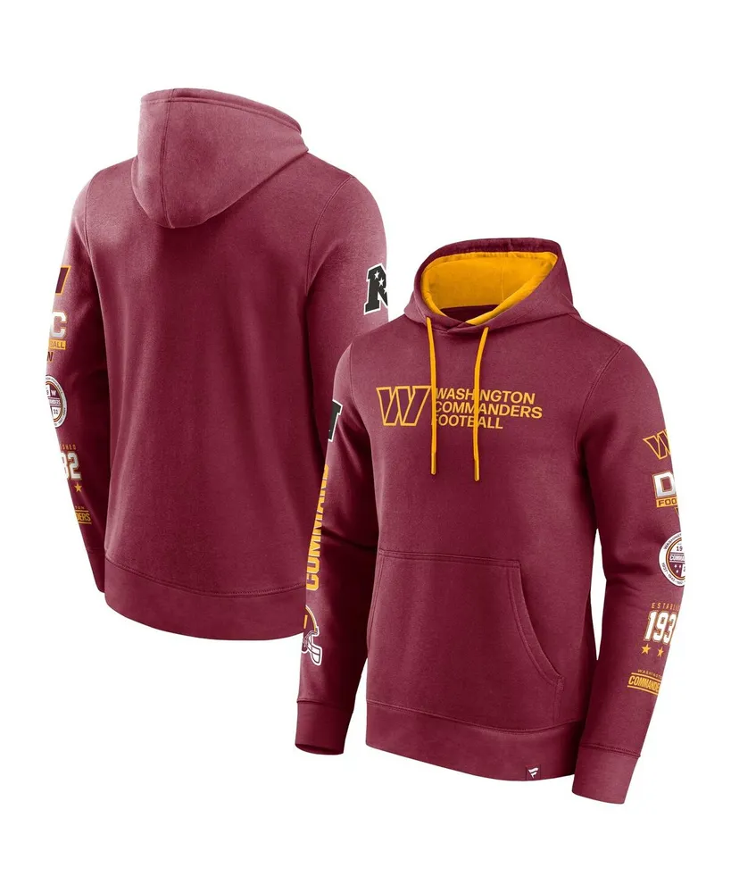 Men's '47 Burgundy Washington Commanders Shortstop Pullover Hoodie