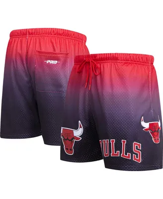 Men's Pro Standard Purple, Red Chicago Bulls Ombre Mesh Shorts