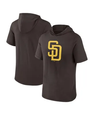 Men's Fanatics Brown San Diego Padres Short Sleeve Hoodie T-shirt