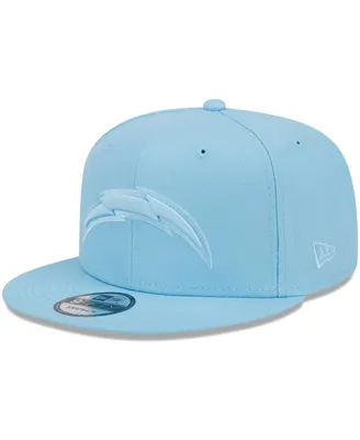 Men's New Era Powder Blue Los Angeles Chargers Color Pack Brights 9FIFTY Snapback Hat