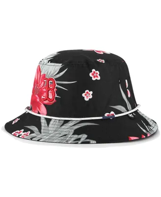 Men's '47 Brand Black Boston Red Sox Dark Tropic Bucket Hat
