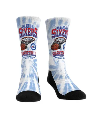 Men's and Women's Rock 'Em Socks Philadelphia 76ers Vintage-Inspired Hoop Crew