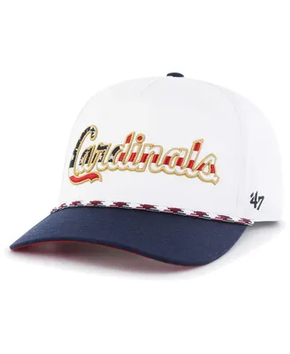 Men's '47 Brand White St. Louis Cardinals Flag Script Hitch Snapback Hat