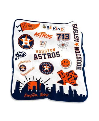 Houston Astros 50'' x 60'' Native Raschel Plush Throw Blanket