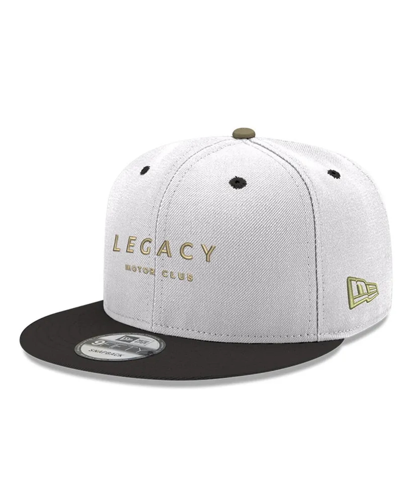 Men's New Era White, Black Legacy Motor Club 9FIFTY Snapback Hat
