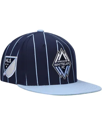 Men's Mitchell & Ness Navy Vancouver Whitecaps Fc Team Pin Snapback Hat
