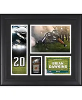 Brian Dawkins Philadelphia Eagles Framed 15'' x 17'' Player Collage with a Piece of Game-Used Football