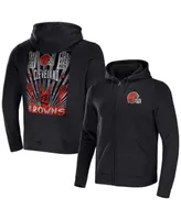 Men's Nfl x Darius Rucker Collection by Fanatics Black Cleveland Browns Rocker Full-Zip Hoodie