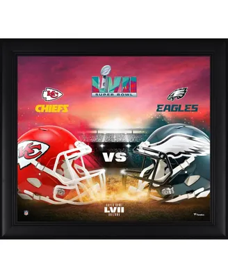 Kansas City Chiefs vs. Philadelphia Eagles Framed 15" x 17" Super Bowl Lvii Match-Up Collage