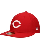 Men's New Era Scarlet Cincinnati Reds Low Profile 59FIFTY Fitted Hat