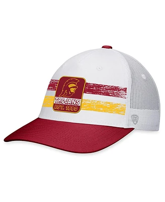 Men's Top of the World White, Cardinal Usc Trojans Retro Fade Snapback Hat