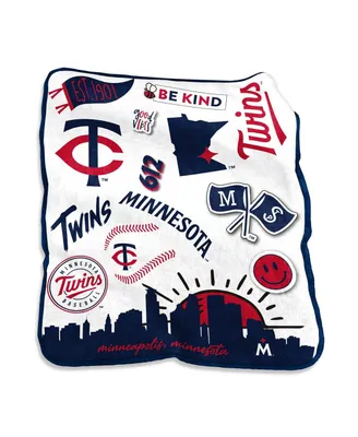 Minnesota Twins 50'' x 60'' Native Raschel Plush Throw Blanket