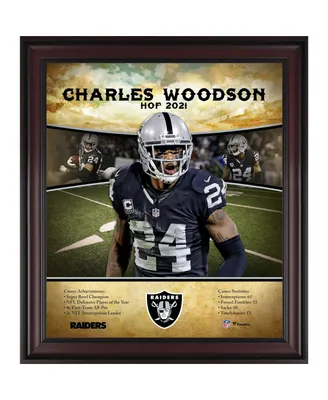 Charles Woodson Las Vegas Raiders Framed 15" x 17" Hall of Fame Career Profile Collage