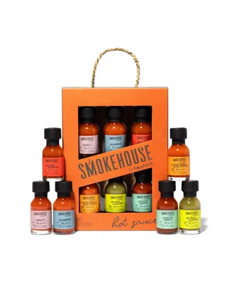 Smokehouse by Thoughtfully, Mini Gourmet Hot Sauce Sampler Gift Set, Set of 6 - Assorted Pre