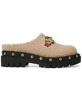 Circus Ny by Sam Edelman Women's Annie Shearling Slip-On Studded Lug Sole Clogs