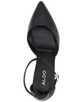 Aldo Women's Jan Pointed-Toe Ankle-Strap Block-Heel Pumps