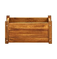 vidaXL Garden Raised Bed Acacia Wood 19.7"x9.8"x9.8"