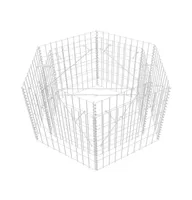 vidaXL Hexagonal Gabion Raised Bed 39.4"x35.4"x19.7"