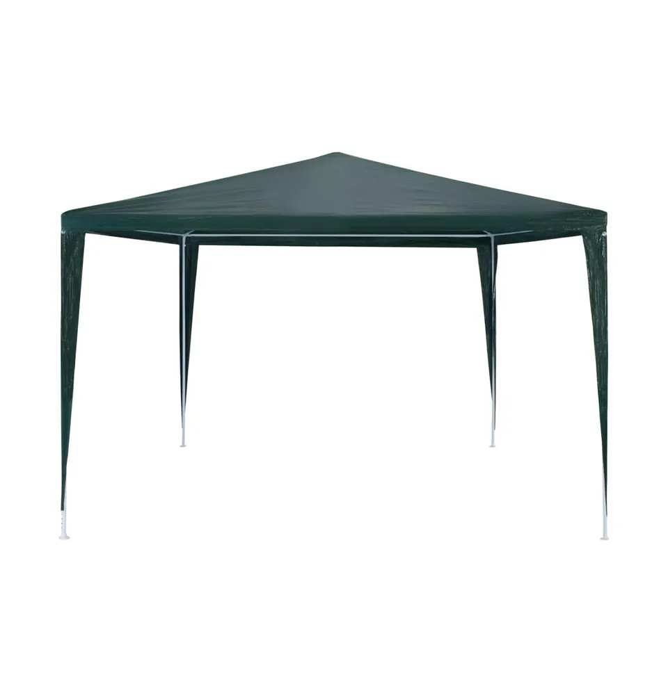 vidaXL Party Tent Pe Green 9.8'x9.8'