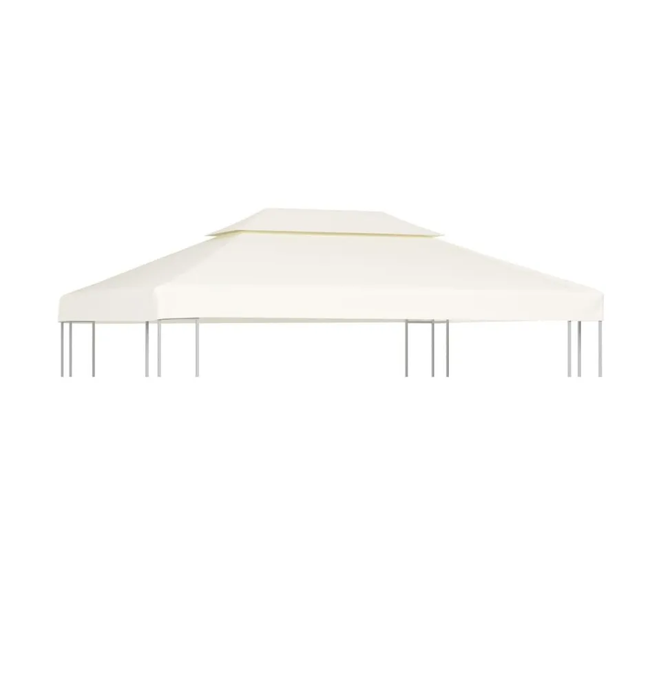 vidaXL Gazebo Cover Canopy Replacement 1 oz/ft² Cream White 9.8'x13.1'