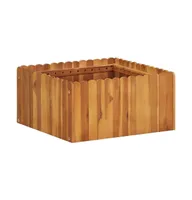 vidaXL Garden Raised Bed 19.6"x19.6"x9.8" Solid Acacia Wood