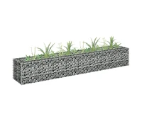 Gabion Raised Bed Galvanized Steel 70.9"x11.8"x11.8"