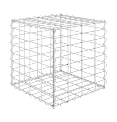 vidaXL Cube Gabion Raised Bed Steel Wire 15.7"x15.7"x15.7"