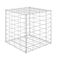 vidaXL Cube Gabion Raised Bed Steel Wire 15.7"x15.7"x15.7"