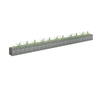 vidaXL Gabion Raised Bed Galvanized Steel 177.2"x11.8"x11.8"