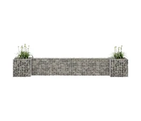 H-Shaped Gabion Planter Steel Wire 102.4"x15.7"x15.7"