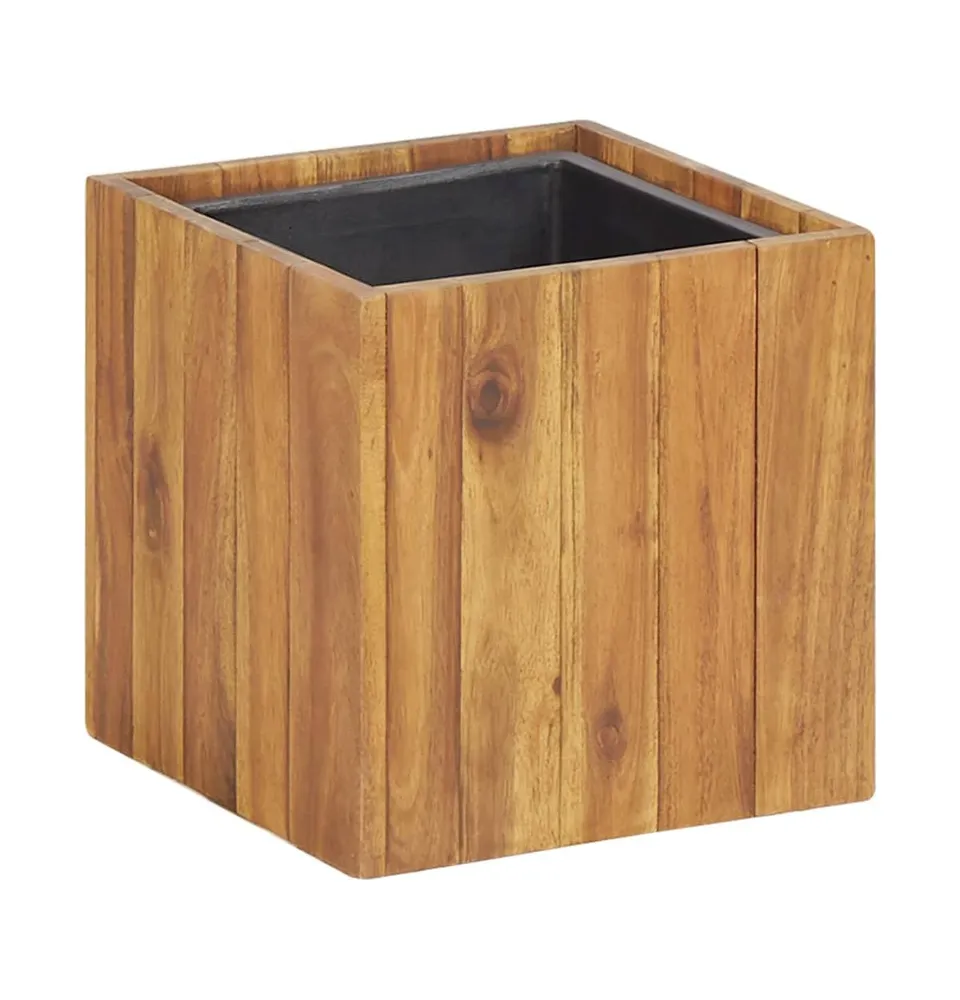 vidaXL Garden Raised Bed Pot 9.6"x9.6"x9.8" Solid Acacia Wood