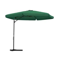 vidaXL Outdoor Parasol with Steel Pole 118.1" Green