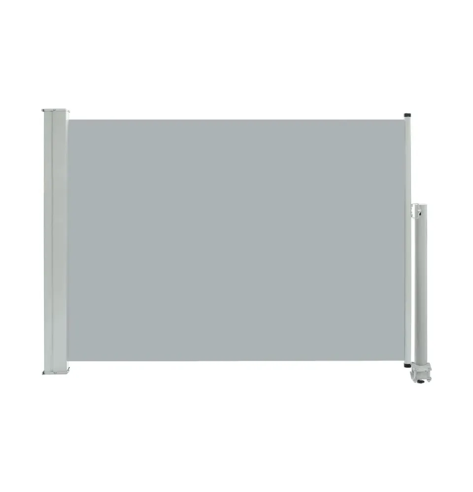 Patio Retractable Side Awning 31.5"x118.1" Gray