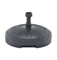 vidaXL Umbrella Base Sand/Water Filled 5.3 gal Anthracite Plastic Rattan