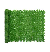Balcony Screen with Green Leaves 118.1"x59.1"