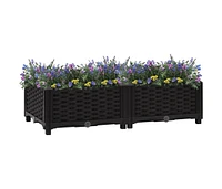 vidaXL Raised Bed 31.5"x15.7"x9.1" Polypropylene