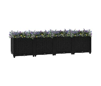 vidaXL Raised Bed 63"x15.7"x15" Polypropylene