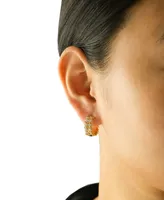 Audrey by Aurate Diamond Flower Small Hoop Earrings (1/3 ct. t.w.) in Gold Vermeil, Created for Macy's