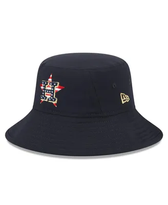 Men's New Era Navy Houston Astros 2023 Fourth of July Bucket Hat