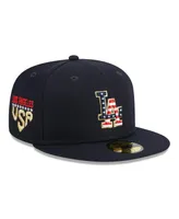 Men's New Era Navy Los Angeles Dodgers 2023 Fourth of July 59FIFTY Fitted Hat