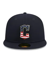 Men's New Era Navy Cleveland Guardians 2023 Fourth of July 59FIFTY Fitted Hat